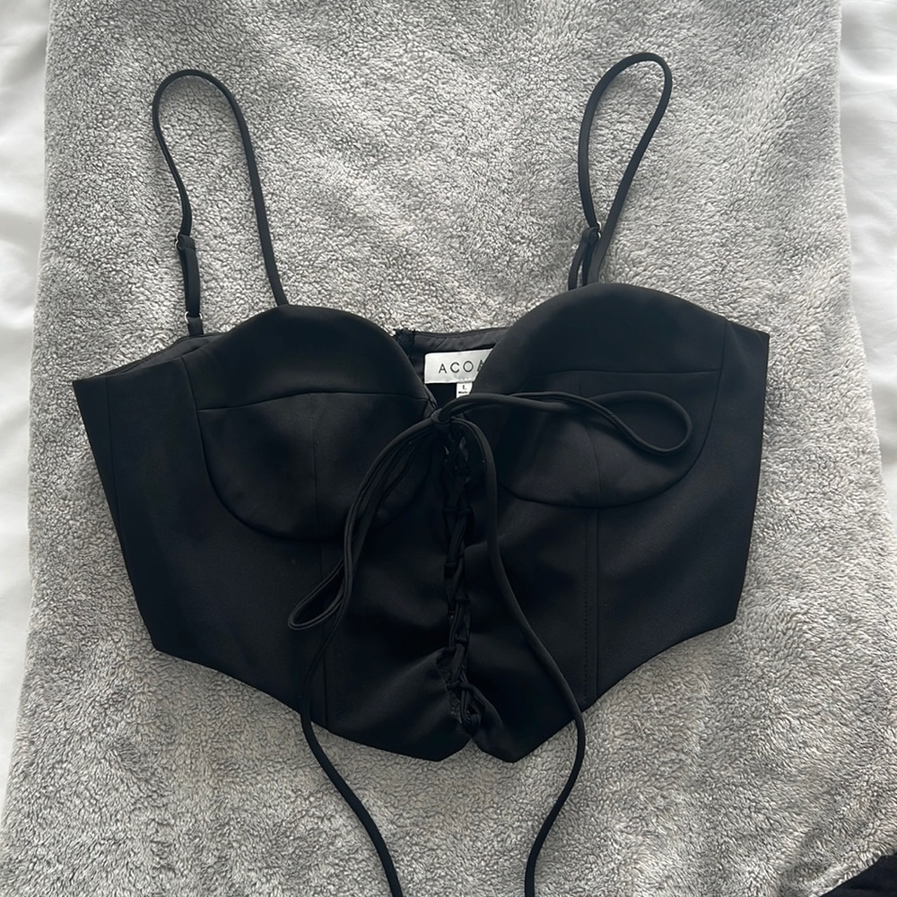 ACOA Black Corset Top